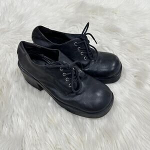 Prima Leather Platform Oxfords Sz 8